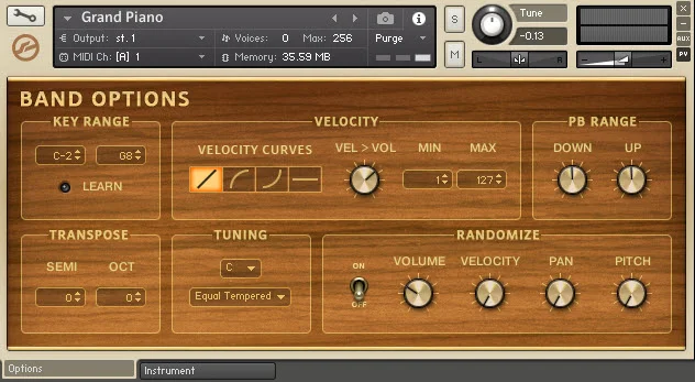grand piano options