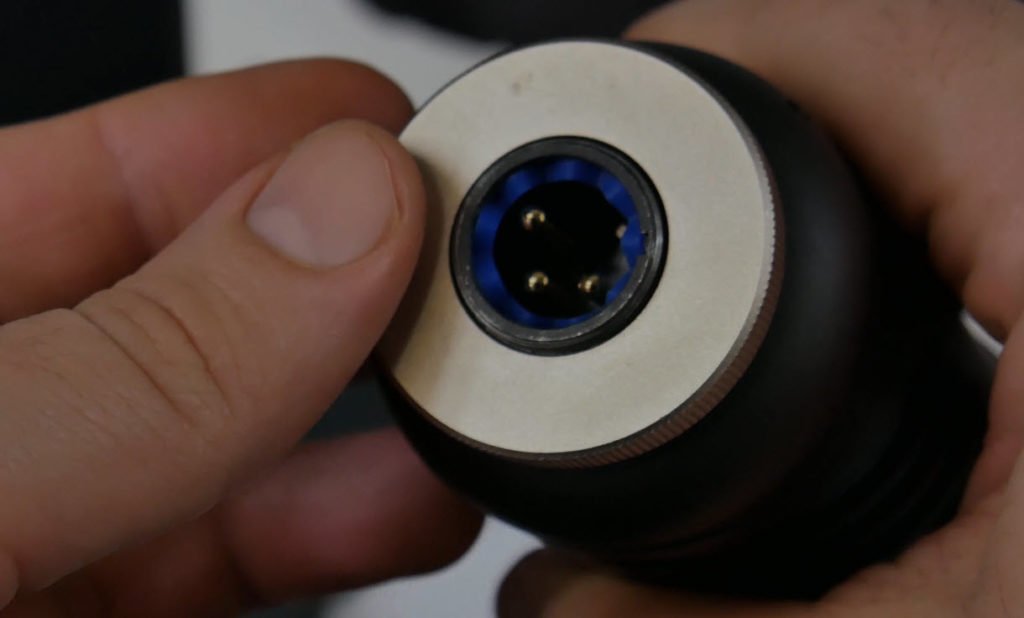 blue ring inside mic rode