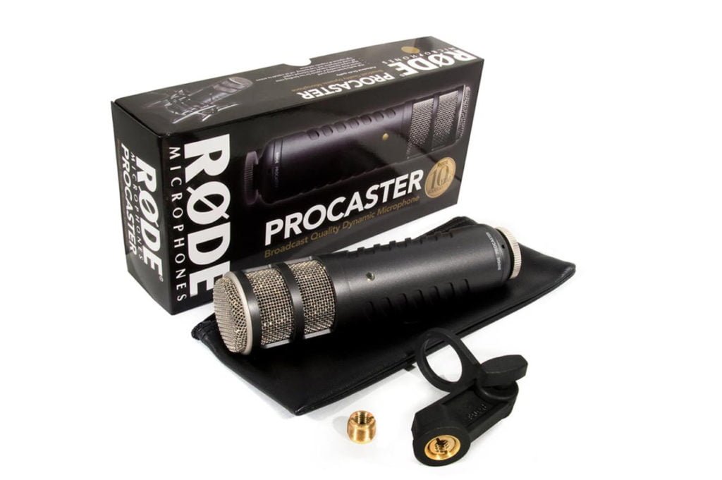 rode procaster box and mic