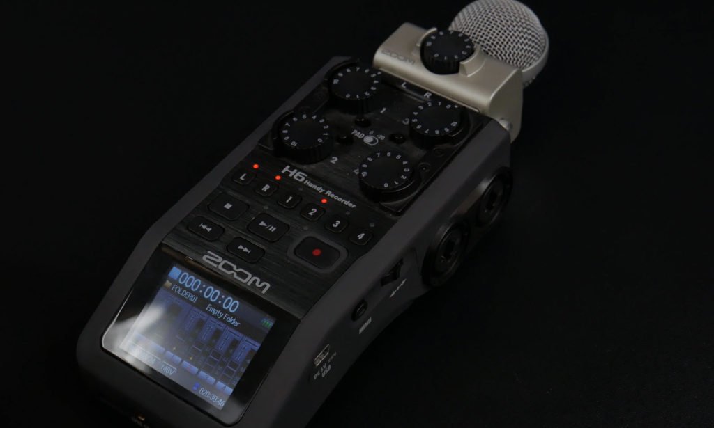 zoom h6 ms mic black