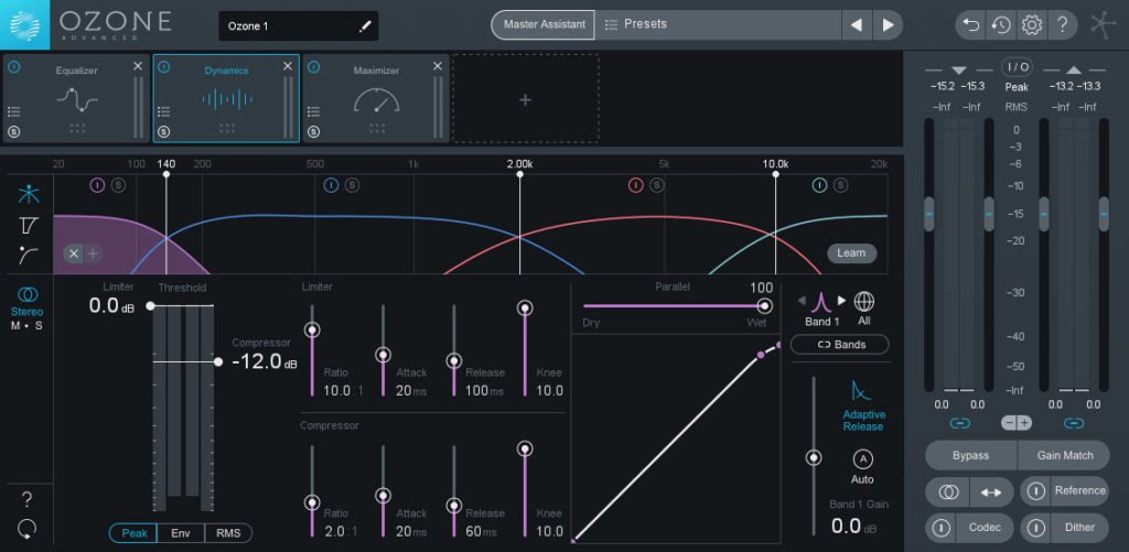 Ozone 8 dynamics