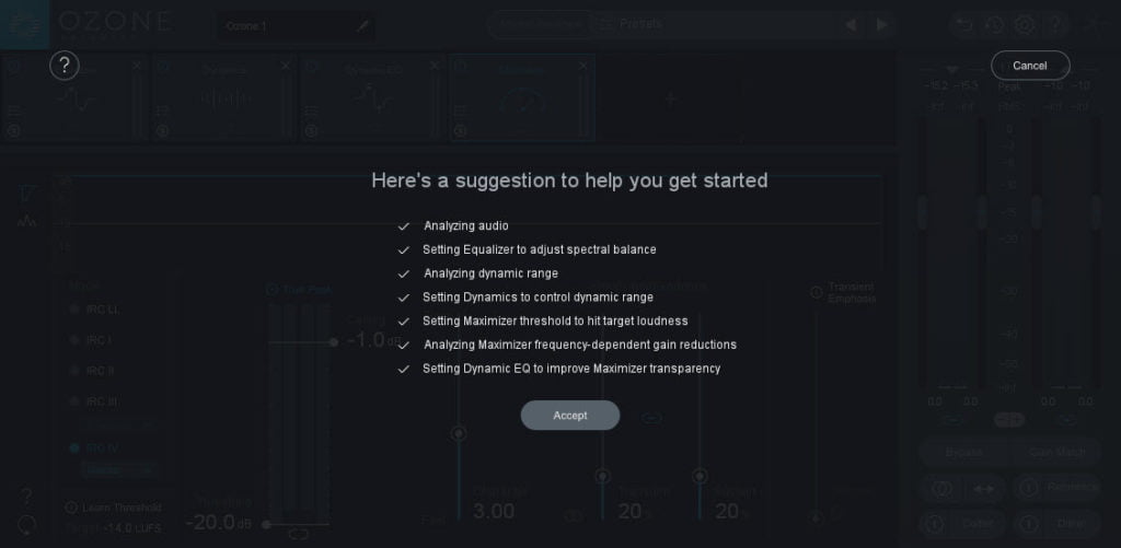 ozone 8 master assistant done