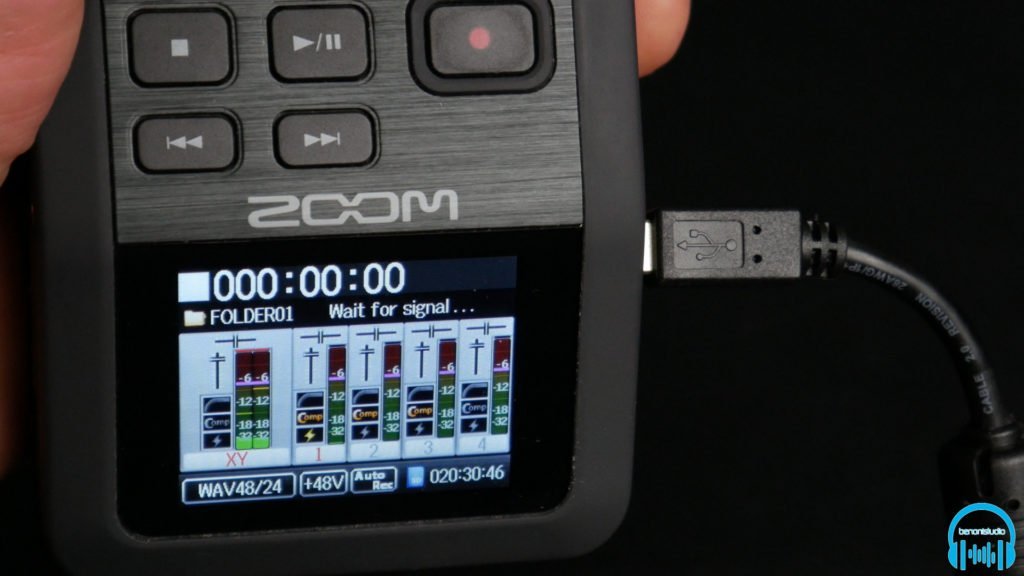 Zoom H6 Auto Record Waiting for Signal 5